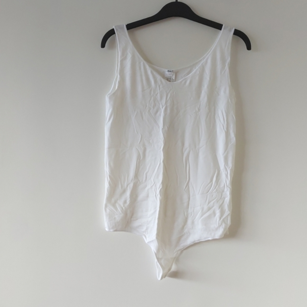 Wolford white modal blend white bodysuit nwt size L
